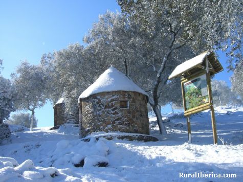 Nieve en la Sierra de Alor - San Jorge de Alor, Badajoz, Extremadura